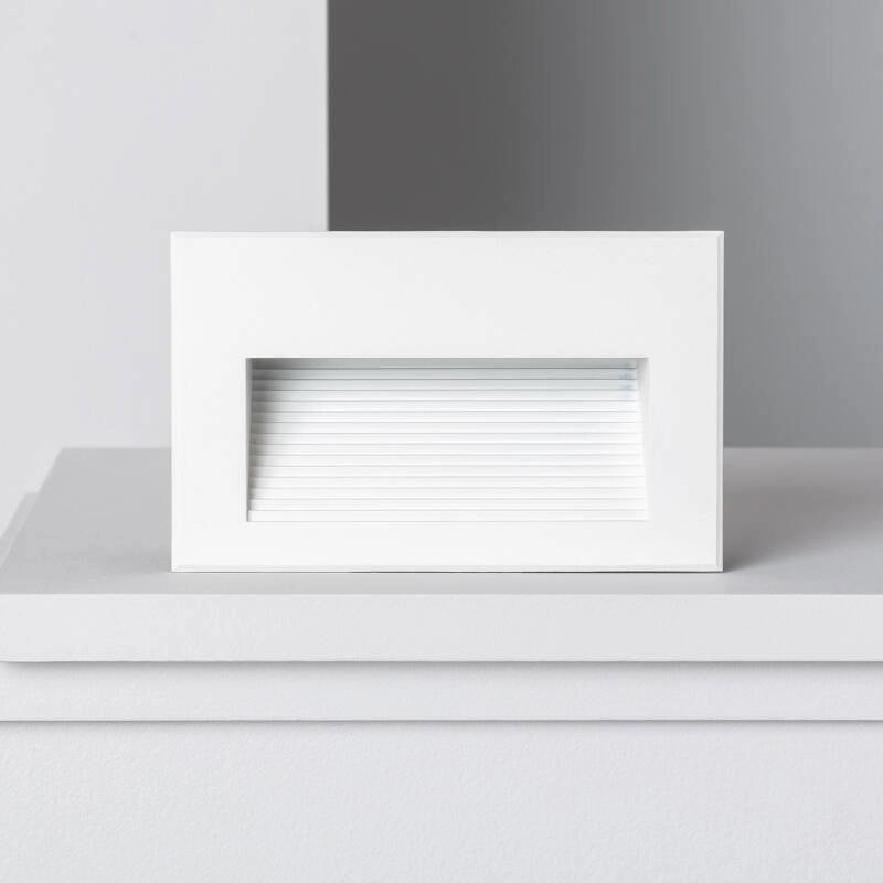 Baliza Exterior LED 5W Empotrable Pared Blanco Goethe Horizon