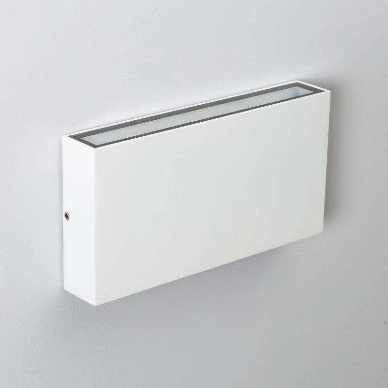 Aplique de Pared Exterior LED 10W Iluminación Doble Cara Rectangular Blanco Kaira