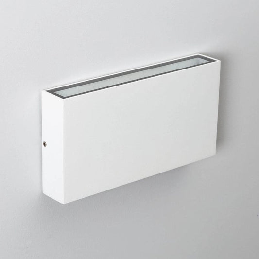 Aplique de Pared Exterior LED 10W Iluminación Doble Cara Rectangular Blanco Kaira