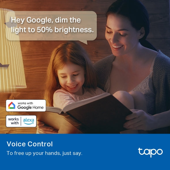 Tapo – Bombilla LED multicolor inteligente Wi-Fi, casquillo E27, compatible con Alexa y Google Home, 806 lúmenes, 8.3W, sin necesidad de concentrador, control remoto/app