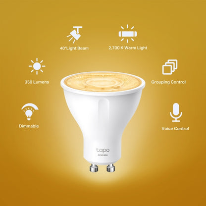 Bombilla LED Wi-Fi Inteligente GU10 (Luz Cálida)