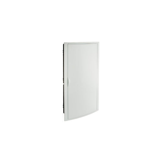 CAJA DISTRIBUCION EMPOTRAR 56 ELEMENTOS.4 FILAS MARCO/PUERTA BLANCOS P/EMPOTRAR 320X670X75 MM.