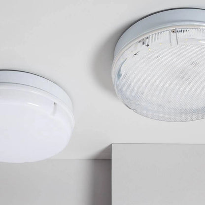 Plafón Emergencia LED 24W Circular Ø285 mm IP65 No Permanente