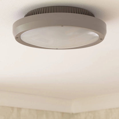 Plafón Circular para Exterior Ø300 mm IP65 Curio Gris