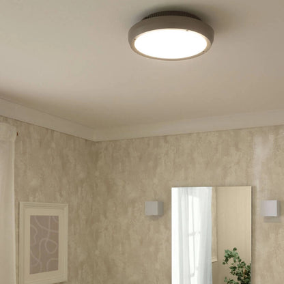 Plafón Circular para Exterior Ø300 mm IP65 Curio Gris
