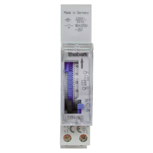 INTERRUPTOR HORARIO ANALOGICO 1 MODULO DIN DIARIO 1 CONMUTADOR 16A