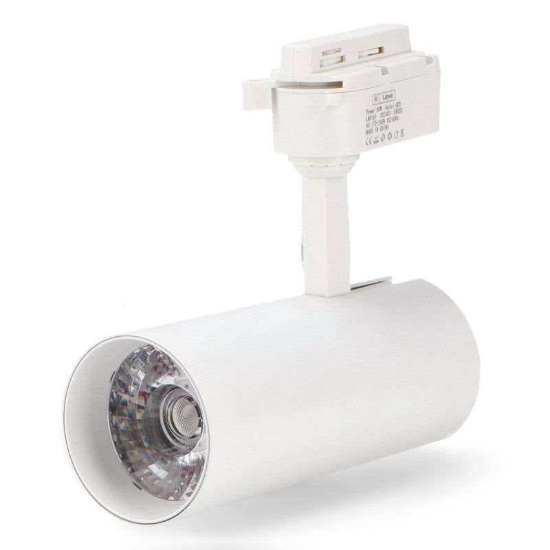 Foco led para carril white aras 30w monofasico cct cct