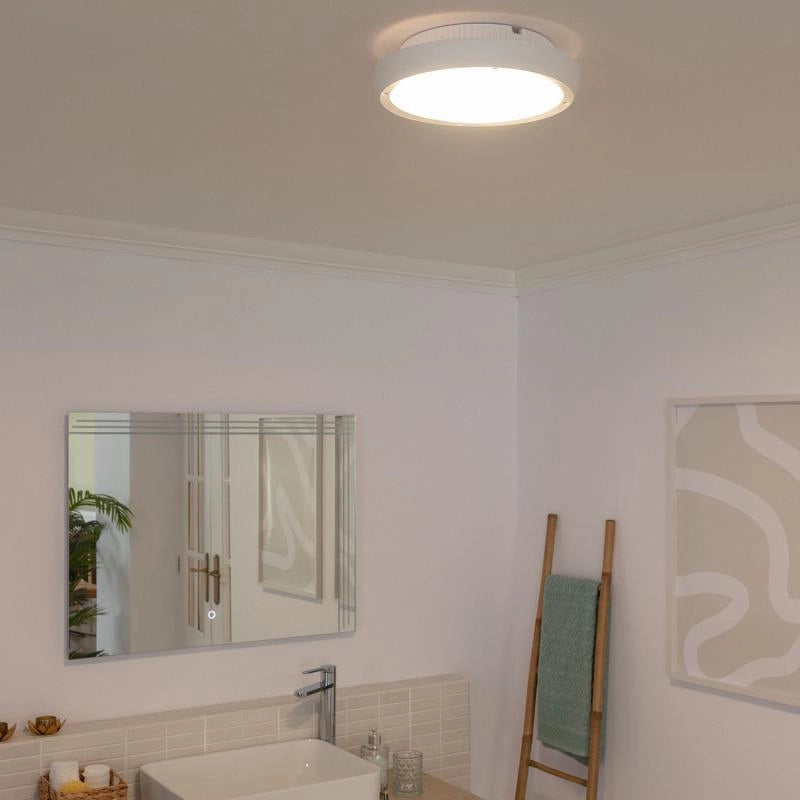 Plafón Circular para Exterior Ø300 mm IP65 Curio Blanco