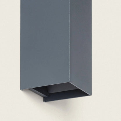 Aplique de Pared Exterior LED 10W Aluminio Iluminación Doble Cara CCT Seleccionable Denny Square Large