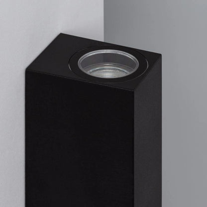 Aplique de Pared Exterior Iluminación Doble Cara Miseno Negro