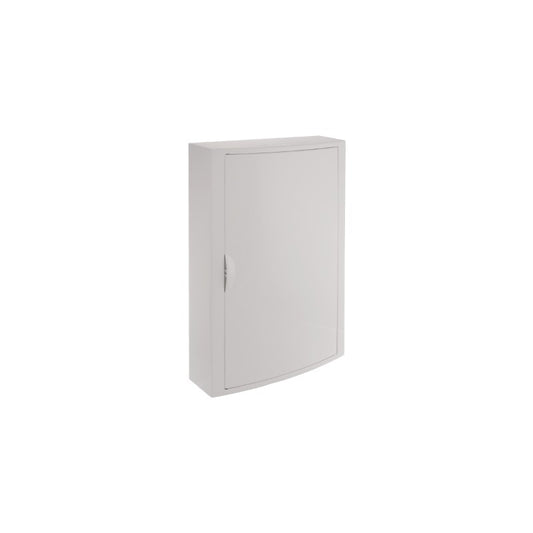 CAJA DISTRIBUCION SUPERFICIE 42 ELEMENTOS.3 FILAS COLOR BLANCO EXTERIORES 362X544X104 MM.