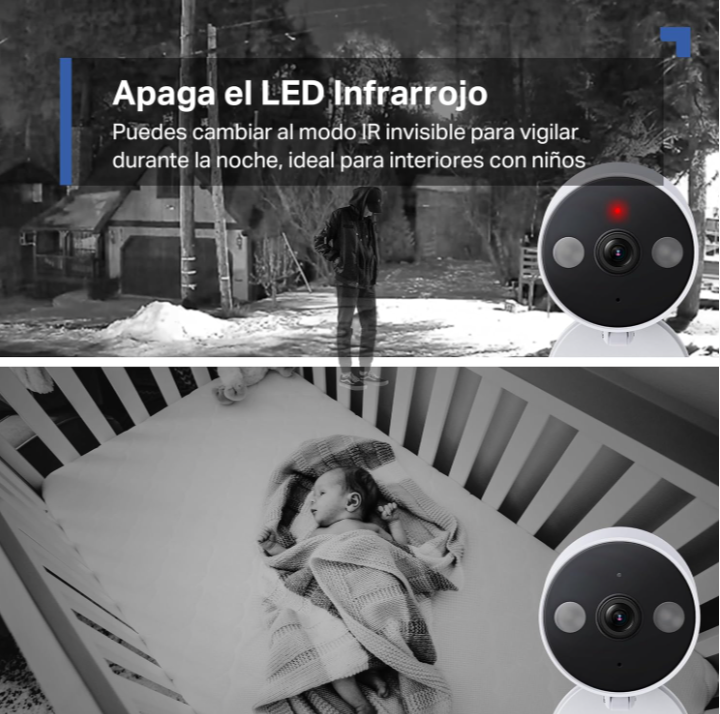 Tapo C120-2K 4MP Cámara de vigilancia para Interior y Exterior, Base magnética,focos duales, Admite Tarjeta SD de hasta 512 GB, IP66, Compatible con Alexa y Google Assistant