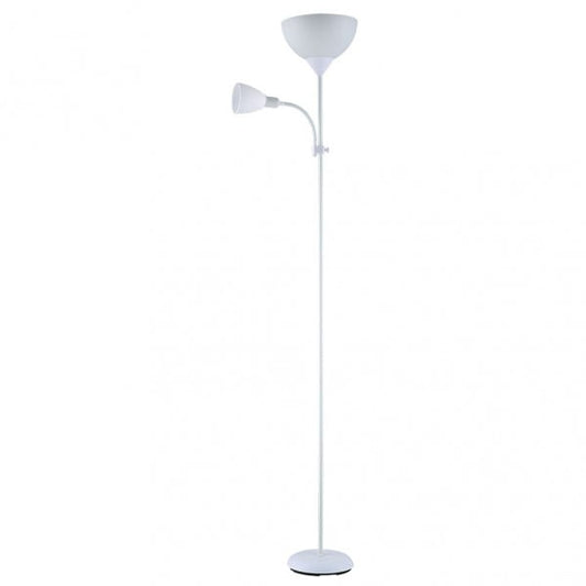 Lámpara de Pie Blanco Metal 1XE27 1XE14