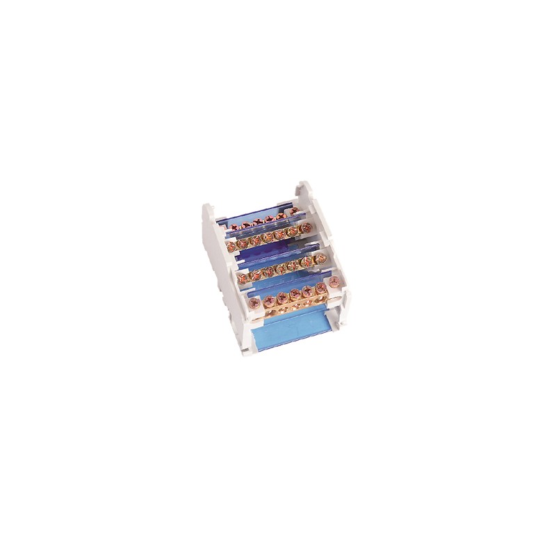 Repartidor de fases 2p 125a 5xø5.3mm + 2xø7.5mm