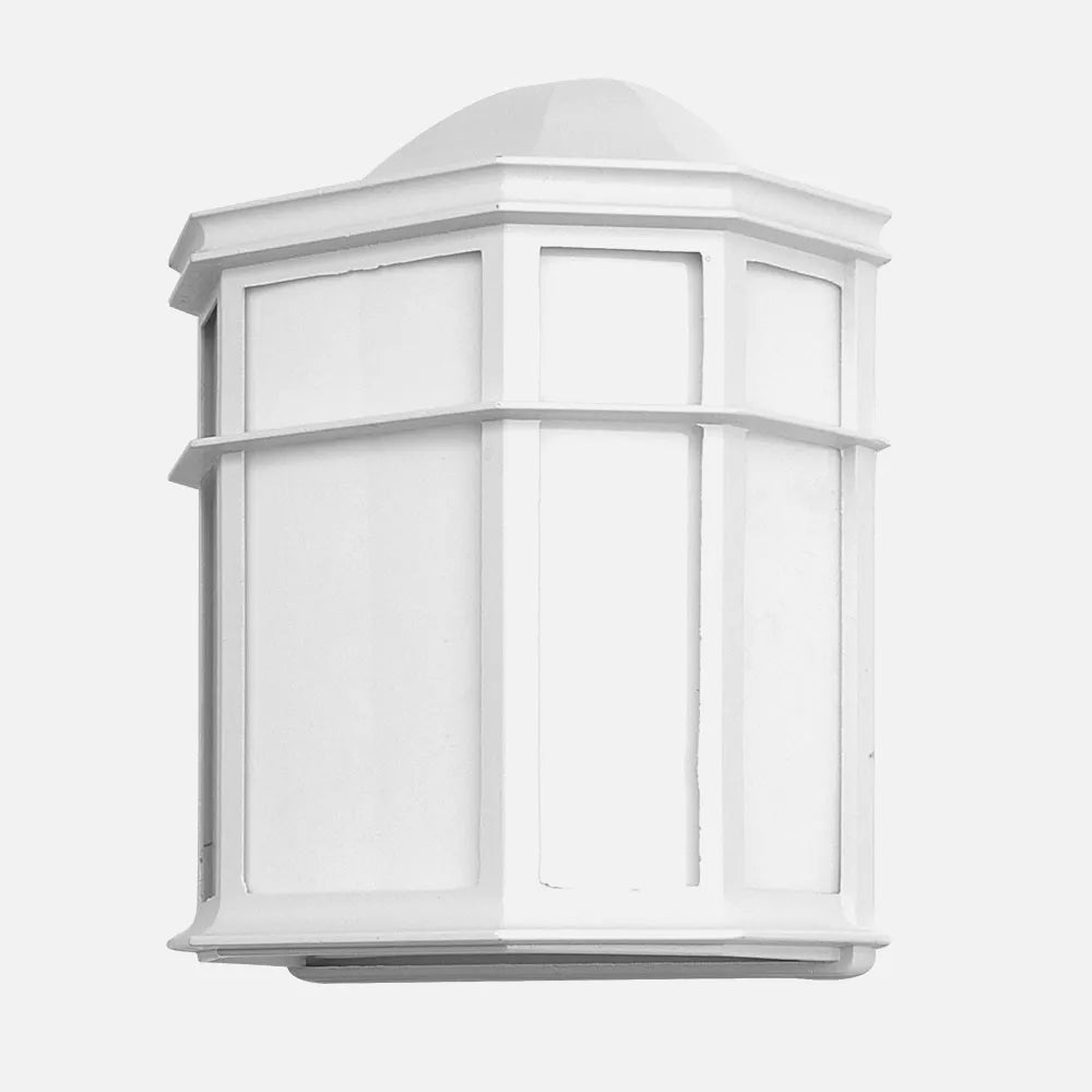 Aplique Exterior Aluminio Bellatrix 1xe27 Blanco 25x11x19,5 Cm Ip44