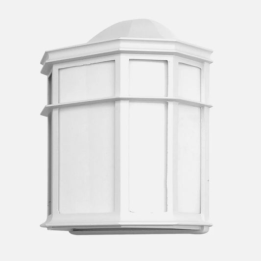 Aplique Exterior Aluminio Bellatrix 1xe27 Blanco 25x11x19,5 Cm Ip44