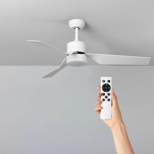 Ventilador de Techo Silencioso Minimal Blanco 132cm Motor DC