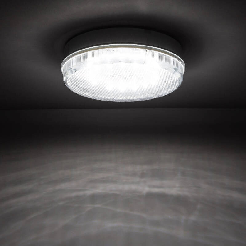 Plafón Emergencia LED 24W Circular Ø285 mm IP65 No Permanente