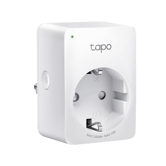 Enchufe Inteligente Wi-Fi TP-Link TAPO P100 - Wi-Fi Mini Smart Plug, ideal para agendar ligar/desligar y economizar energía, compatible con Alexa y Google Home