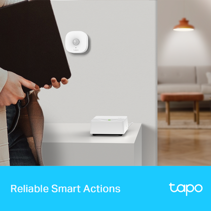 Tapo TP-Link H200 Smart Hub Enlace a WiFi hasta 64 Dispositivos,Compatible C420, C400, D230 y más, Plug & Play,con 19 Tonos, Control Inteligente centralizado Hogar