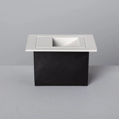 Baliza Exterior LED 3W Empotrable Pared Cuadrado Blanco Wabi