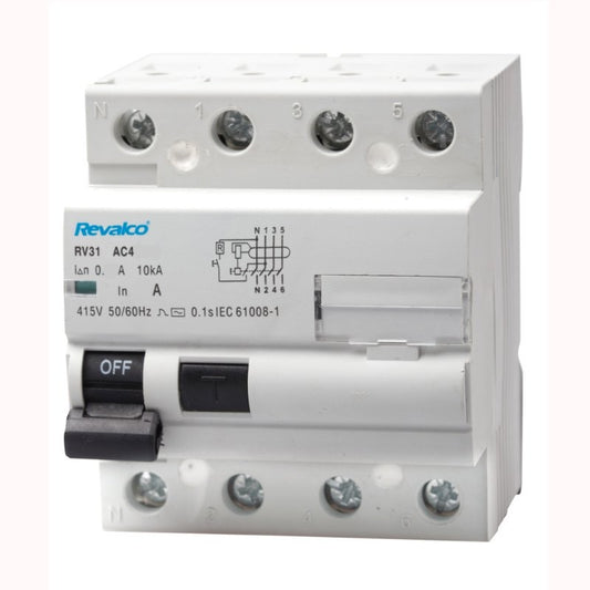 Diferencial Trifásico 4P 63A 300mA | Protección 10 kA
