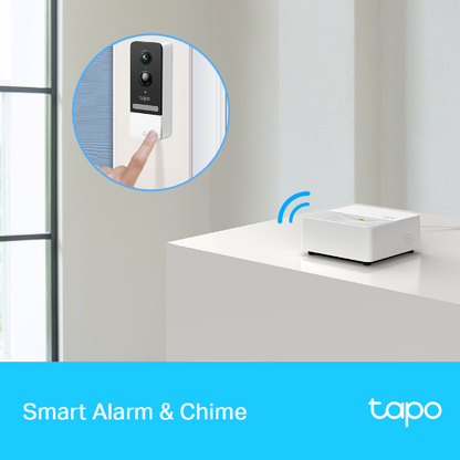 Tapo TP-Link H200 Smart Hub Enlace a WiFi hasta 64 Dispositivos,Compatible C420, C400, D230 y más, Plug & Play,con 19 Tonos, Control Inteligente centralizado Hogar