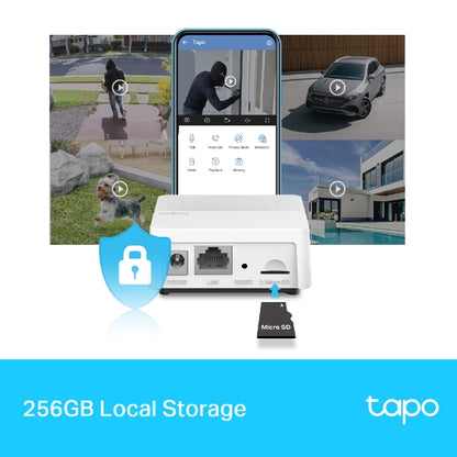 Tapo TP-Link H200 Smart Hub Enlace a WiFi hasta 64 Dispositivos,Compatible C420, C400, D230 y más, Plug & Play,con 19 Tonos, Control Inteligente centralizado Hogar
