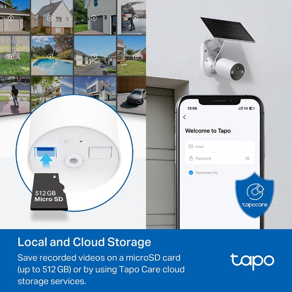 Tapo C410 Kit - Cámara de vigilancia Solar con batería Exterior, Detección de Personas por IA, 2K 3 MP, visión Nocturna de Color, Memoria microSD, batería no extraíble de 6400mAh, Audio bidireccional