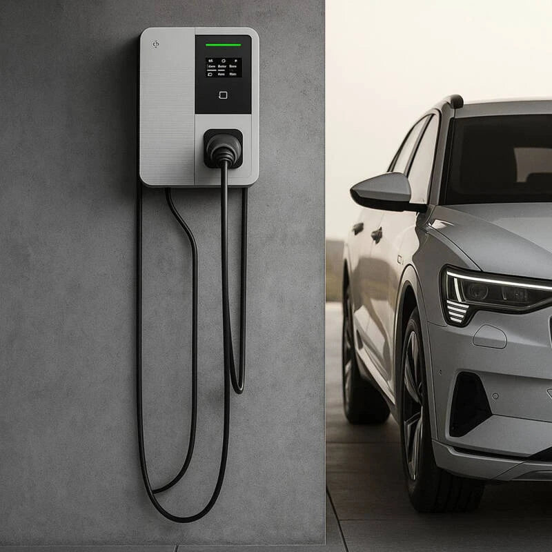 Cargador para Coche Eléctrico SMART Wifi RFID con Balanceador de Potencia 5m
