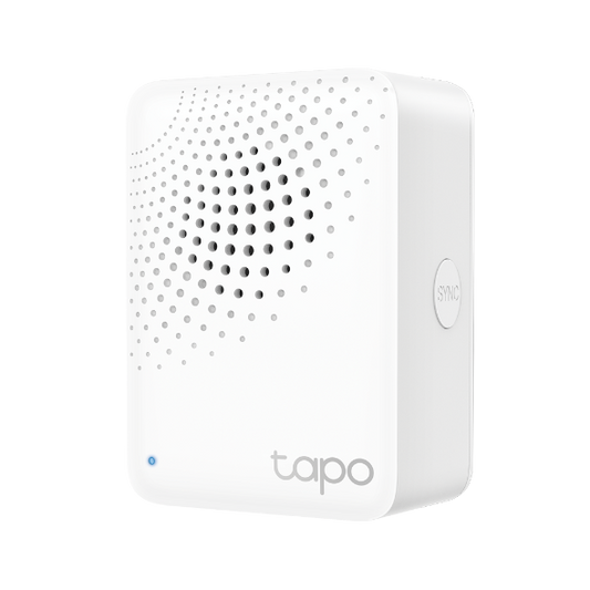 Tapo H100 – Concentrador Inteligente con 19 Tonos, Control centralizado del hogar Inteligente, conexión WiFi hasta 64 Dispositivos, Alarma Inteligente, Plug & Play