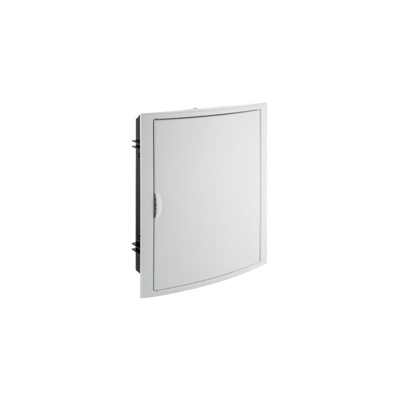 CAJA DISTRIBUCION EMPOTRAR 28 ELEMENTOS.2 FILAS MARCO/PUERTA BLANCOS P/EMPOTRAR 320X420X75 MM.