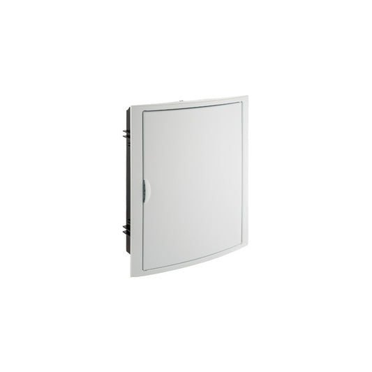 CAJA DISTRIBUCION EMPOTRAR 28 ELEMENTOS.2 FILAS MARCO/PUERTA BLANCOS P/EMPOTRAR 320X420X75 MM.