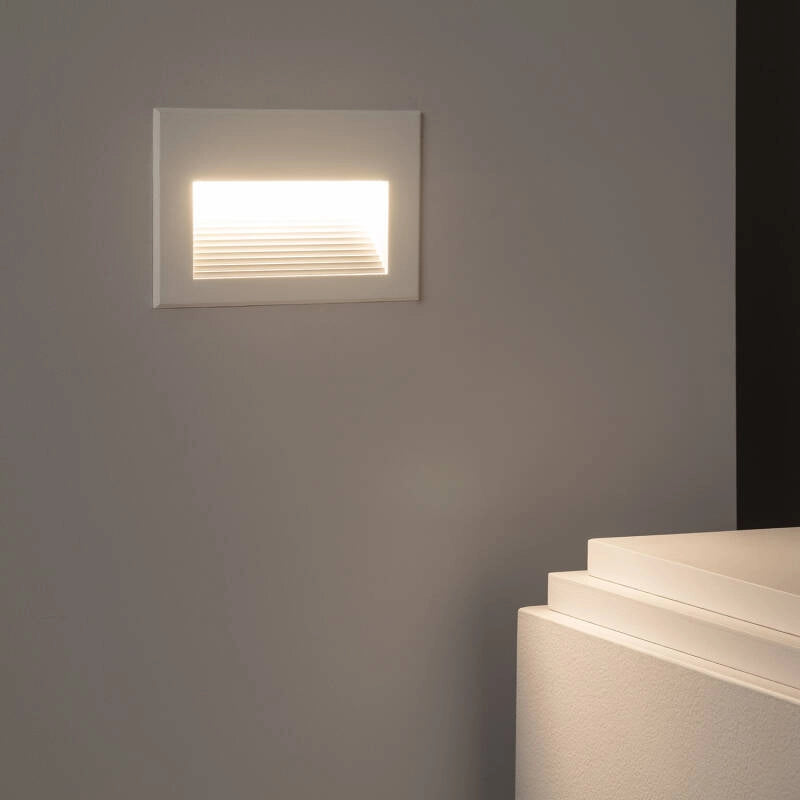Baliza Exterior LED 5W Empotrable Pared Blanco Goethe Horizon