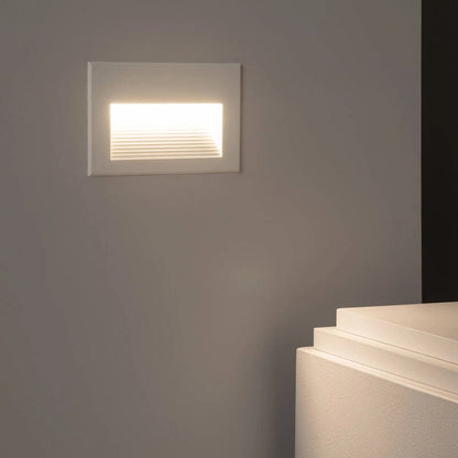 Baliza Exterior LED 5W Empotrable Pared Blanco Goethe Horizon