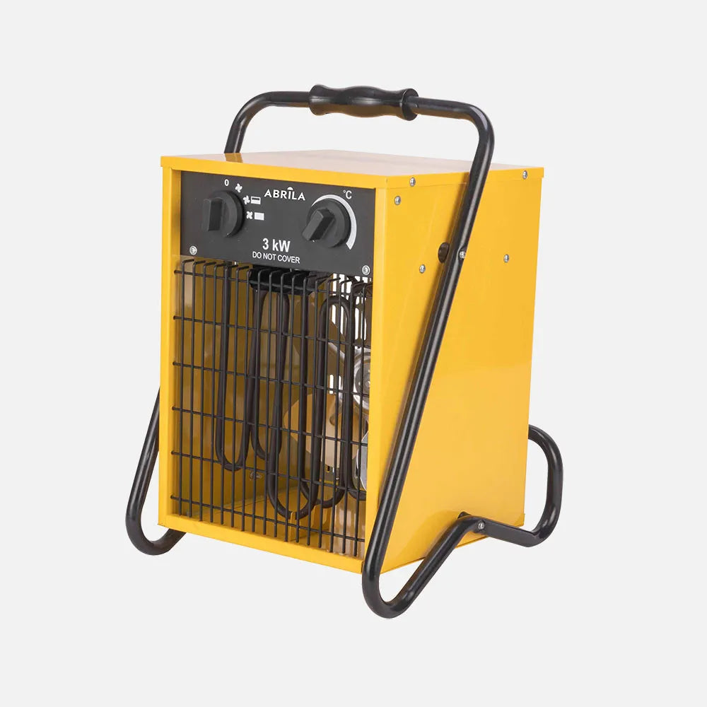 Calefactor Industrial Copan 3000W Acero Inoxidable - Portátil con 3 Potencias | 44x32x30 cm