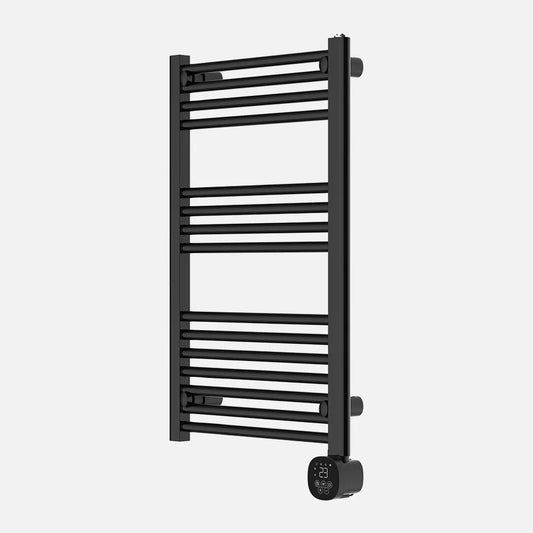 Radiador Secatoallas Eléctrico Scuti 500W Negro - Gran Potencia con Display Táctil y Temporizador | 89x52x9 cm