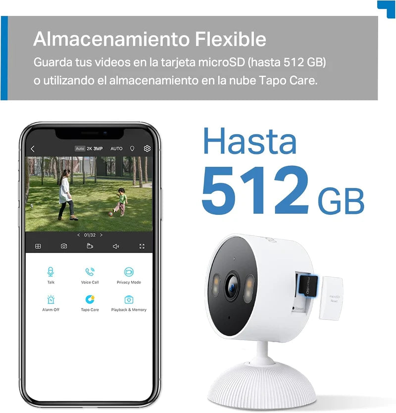 Cámara de Seguridad Tapo C113 | 2K 3MP con Visión Nocturna a Color
