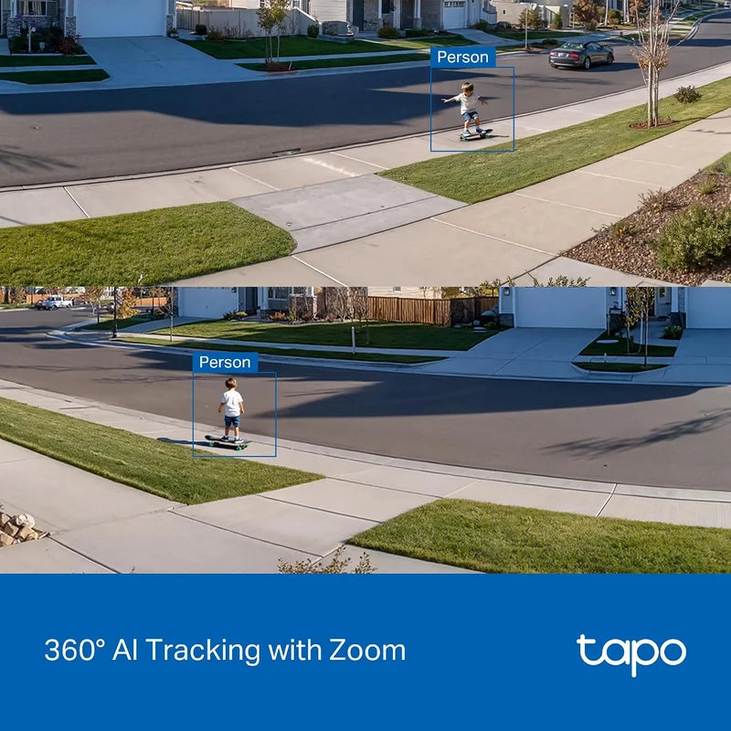 Cámara Solar Exterior 360° Tapo C630 Kit | 3K 5MP y Seguimiento IA