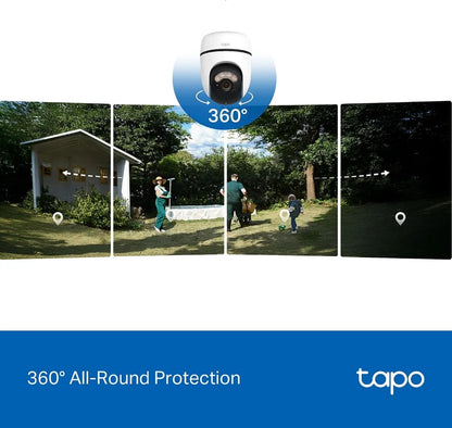Cámara Solar Exterior 360° Tapo C630 Kit | 3K 5MP y Seguimiento IA