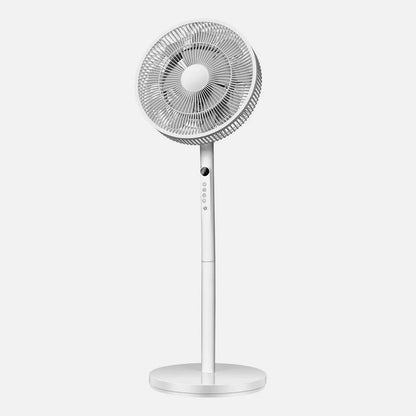 Ventilador De Pie Azor Blanco 3 velocidades 60w 70/100x35x35cm Oscilante C/remoto Y Temporizador