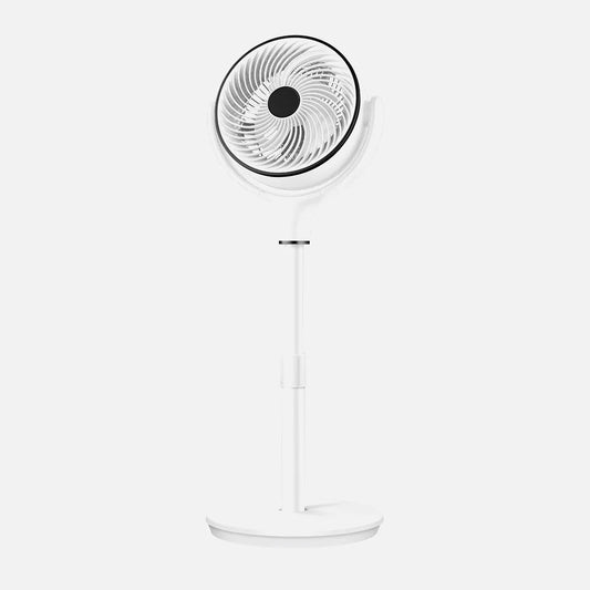 Ventilador de pie Chorlito Blanco 40 W 6 velocidades Oscilación 3D Regulable 34 x 34 cm Remoto, Temporizador Táctil