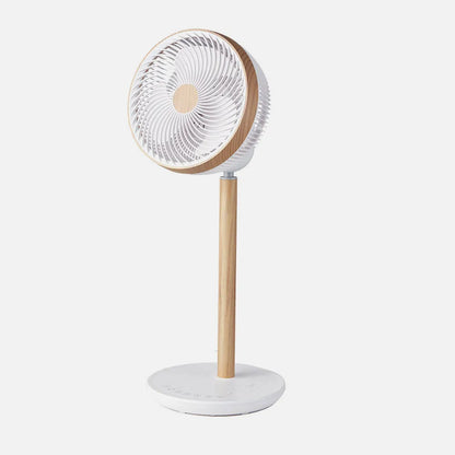 Ventilador de pie Colibrí Blanco/Haya 25 W 12 velocidades 70 x 28,5 x 28,5 cm 3 aspas Motor DC C/remoto y temporizador