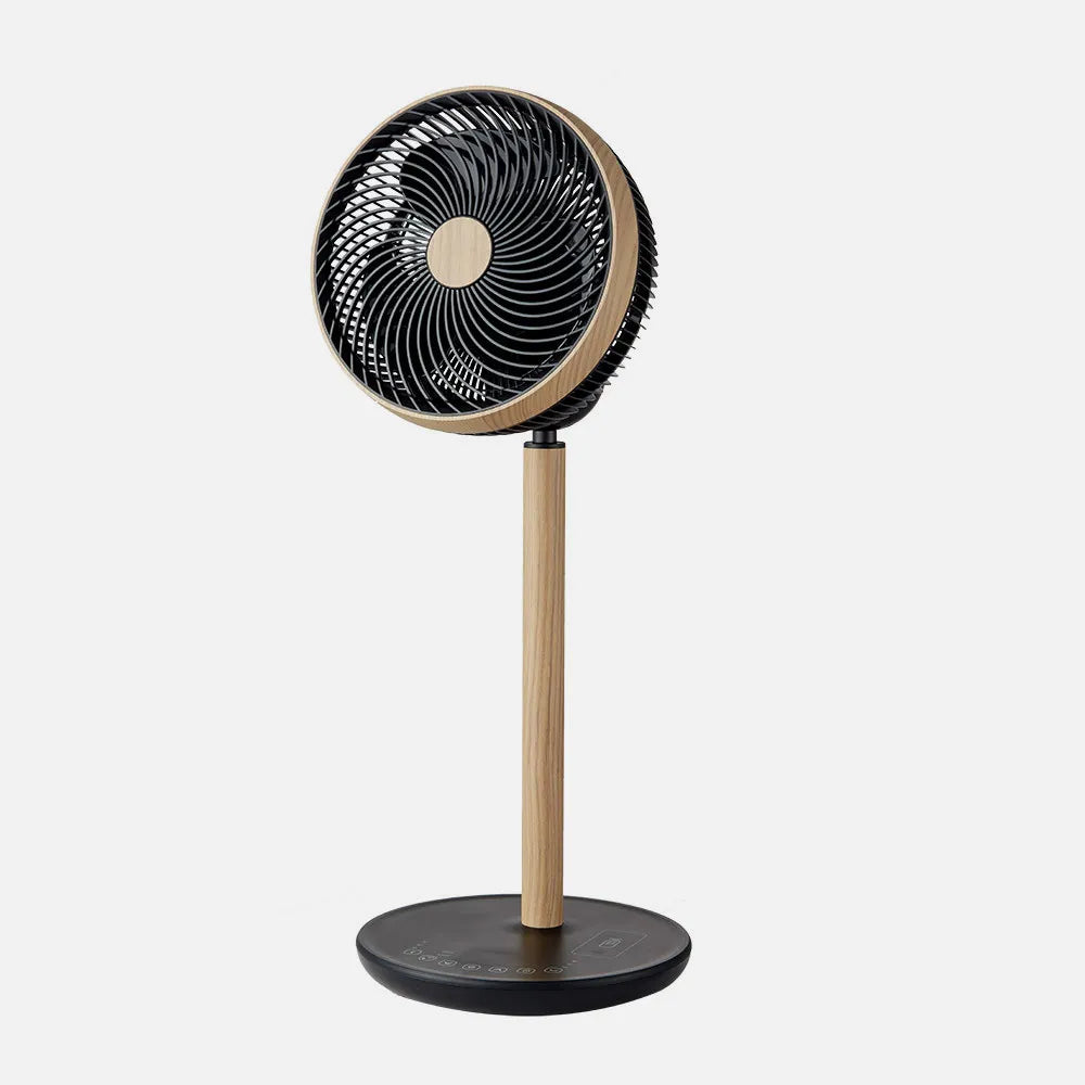 Ventilador de pie Colibrí Negro/Haya 25 W 12 velocidades 70 x 28,5 x 28,5 cm 3 aspas Motor DC C/remoto y temporizador