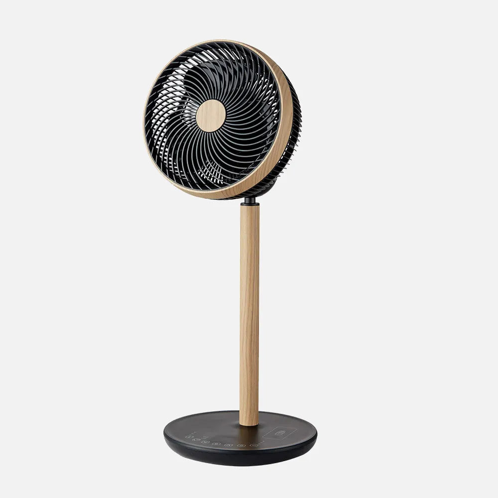 Ventilador de pie Colibrí Negro/Haya 25 W 12 velocidades 70 x 28,5 x 28,5 cm 3 aspas Motor DC C/remoto y temporizador