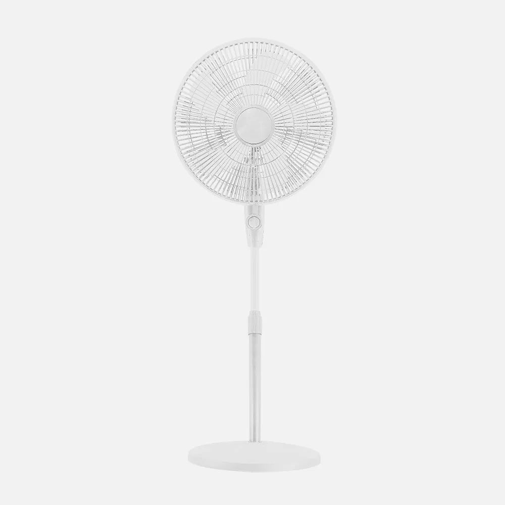 Ventilador De Pie Escudero Blanco 3 velocidades 50w 5 aspas 40 diámetro Fijo/rotatorio orientable Regulable 40x40cm