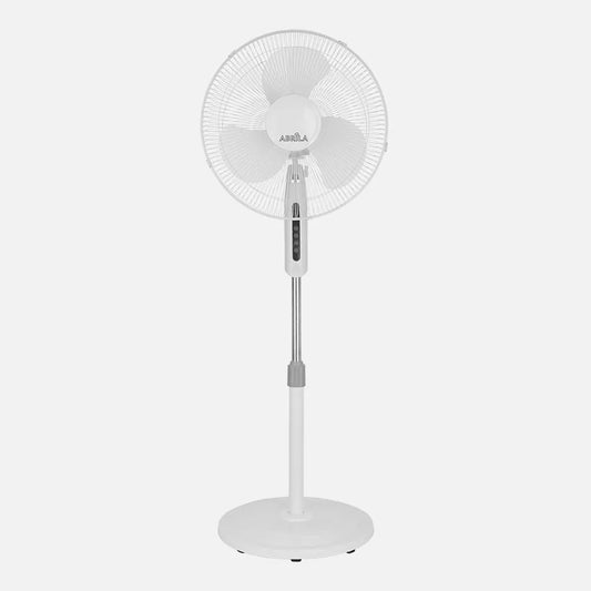 Ventilador De Pie Etesio Blanco 3 velocidades 40w Oscilante 3 Aspas blancas Regulable 43x40 Cm
