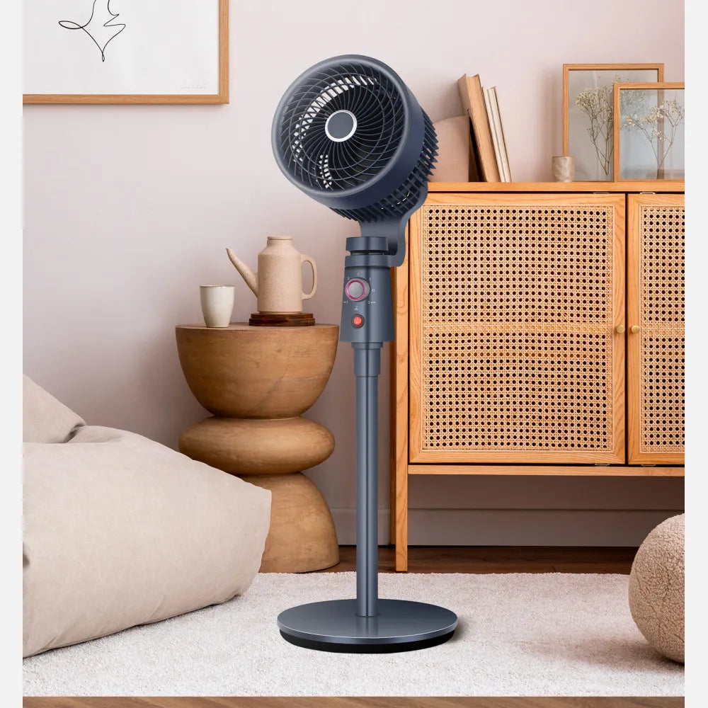 Ventilador De Pie Montecristo Granito 40w 3 velocidades 3 aspas Fijo Y Rotatatorio 102x30,5x30,5cm