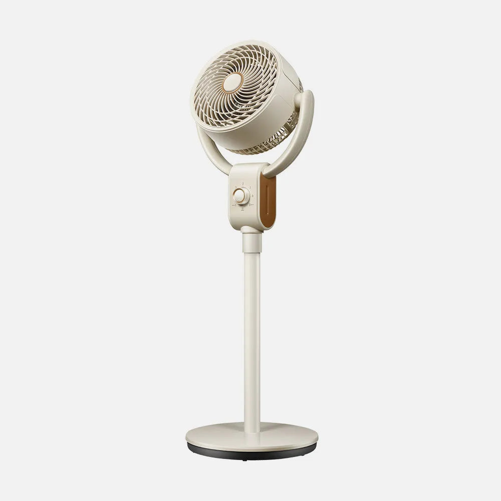Ventilador De Pie Montenegro Beis/haya 40w 3 velocidades 3 aspas Fijo Y Rotatorio 91,5x32x30,5cm