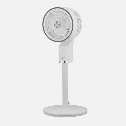 Ventilador De Pie Talamo Blanco/cromo 50w 3 velocidades Regulable 33x33cm Oscilante Fijo Y Rotatorio